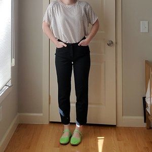 Black High Rise Pixie Pants
